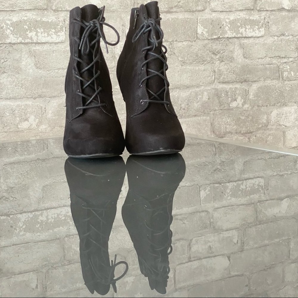 SOLD | Call It Spring Black Suede Ankle Booties EUC - Picture 5 of 13